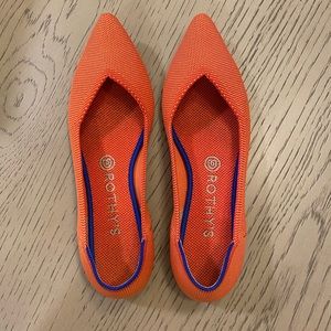 Size 9 Orange Rothys The Point